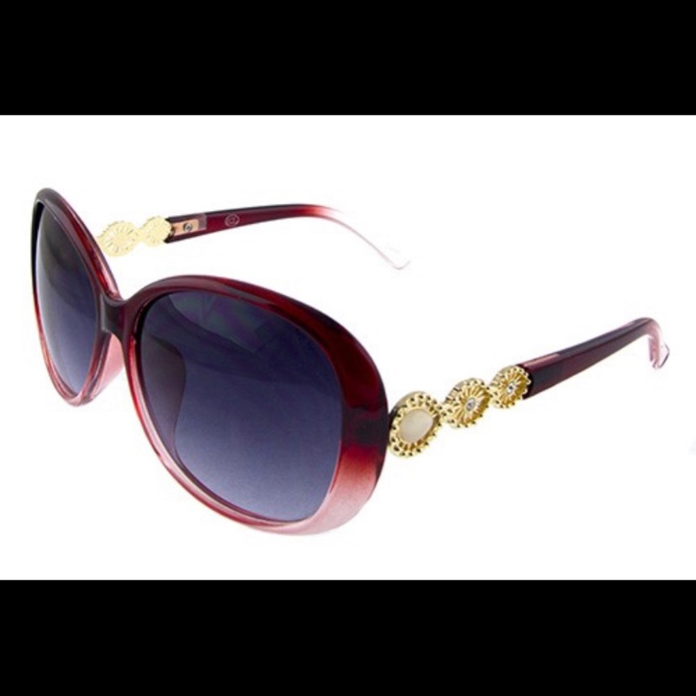 Round Ombre Sunnies - Red